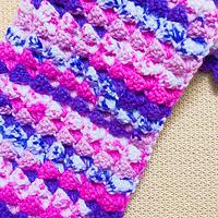 Easiest One Row Repeat Crochet Scarf Pattern - Project by rajiscrafthobby