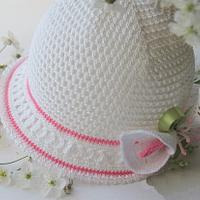 Summer baby hat with flower koala - Project by tatMart