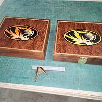 Grandkids in college mascots 