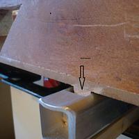 SIMPLE PERMANENT CROSSCUT SLED STOP 
