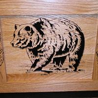 Grizzly plaque  - Project by Rickswoodworks