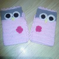  Owl Fingerless Gloves - Project by MilmoCreations