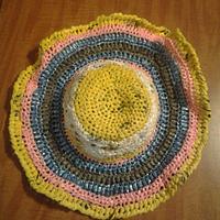 Plarn sun hat - Project by flamingfountain1