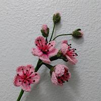 Pink Blackberry Blossoms - Project by Flawless Crochet Flowers