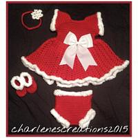 Baby Christimas Dress Set - Project by CharlenesCreations 