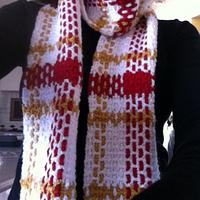 Crochet Plaid Scarves