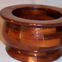 Aged Cedar Sectional Bowl