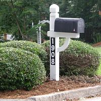 New mailbox post - Project by Carey Mitchell