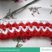 How to make V-stitch - Project by janegreen