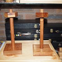 Vertical Paper Towel Holder (wooden threads).