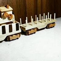 Santa Fe Wooden Train