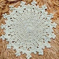 Easy Crochet Snowflake Doily - Project by rajiscrafthobby