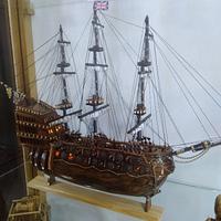 A wooden ship with 22 cannons