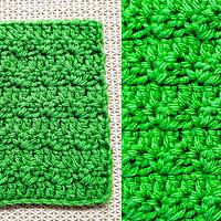 Crochet Silt Stitch Tutorial Easy Two Row Repeat Pattern - Project by rajiscrafthobby