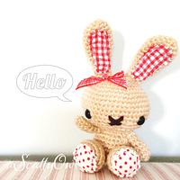 Friendly spring bunny - Project by The Merino Mermaid