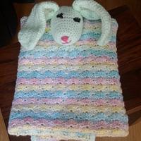 Bunny baby blanket