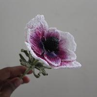 White Wine Anemone Challenge - Project by Flawless Crochet Flowers