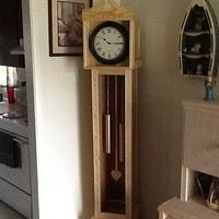 finish look-a-like grandfather clock