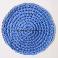 How to Make a Flat Single Crochet Circle - Project by rajiscrafthobby