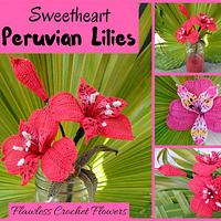 Sweetheart Peruvian Lily / Alstroemeria - Project by Flawless Crochet Flowers