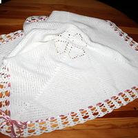 Baby blanket with hearts