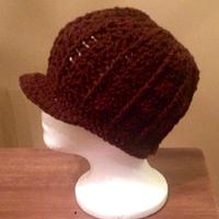 Crochet newsboy hat
