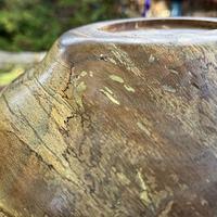 Live Oak Bowl with Brass Inlay.