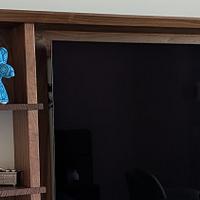 Wall-Mounted Mid-Century Modern TV Cabinet
