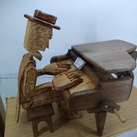 Animated piano player