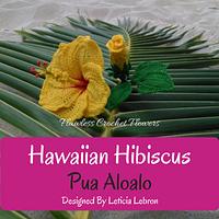 Yellow Hawaiian Hibiscus - Project by Flawless Crochet Flowers