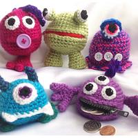Money Monsters coin purses - Project by Ling Ryan