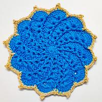 Whirlpool Crochet Flower Doily Pattern - Project by rajiscrafthobby