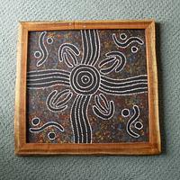 Mesquite Natural Edge Frame for Dot Painting - Project by Jim Jakosh