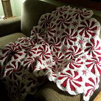 Peppermint Candy throw - Project by Shirley