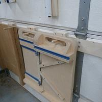 Garage door storage