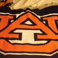 Auburn University Afghan - Project by Down Home Crochet