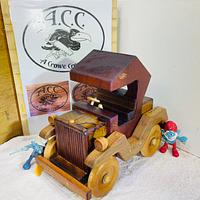 I put up an offcuts challenge on the Australian Woodwork Forum offering two toy books as the prize!