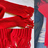 How To Make The Crochet Red Goblin Scarf - Project by rajiscrafthobby