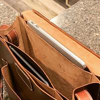 Front pocket messenger style briefcase