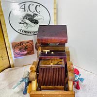 I put up an offcuts challenge on the Australian Woodwork Forum offering two toy books as the prize!