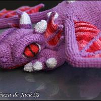 Purple Crochet Dragon - La Calabaza de Jack - Project by La Calabaza de Jack