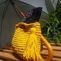 Yellow Bag, Crochet Bag, Summer Bag, Cotton Bag, Handmade Bag, Women Bag, Handmade Bag
