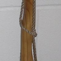 Scooped Walking Stick With Rope Detail - Project by Kelly