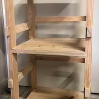 Binder storage shelves