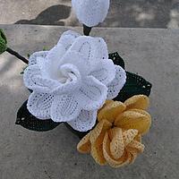 Golden Magic Gardenia  - Project by Flawless Crochet Flowers