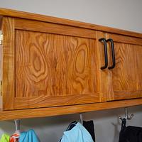 coat rack with hat and glove storage