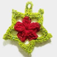 Crochet Christmas Star Ornament - Project by rajiscrafthobby