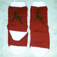 Reindeer socks - Project by klharper14