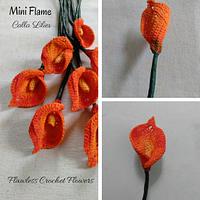Mini Flame Calla Lily - Project by Flawless Crochet Flowers