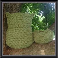 Owl baskets - Mama and Baby - Project by Alana Judah